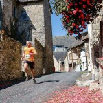 Alexandre Chlilek dans la traversée de Sainte-Fortunade (10 km de l'arrivée)