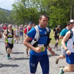 Fabien Blas au départ fictif du trail des Ecoliers (23 km)