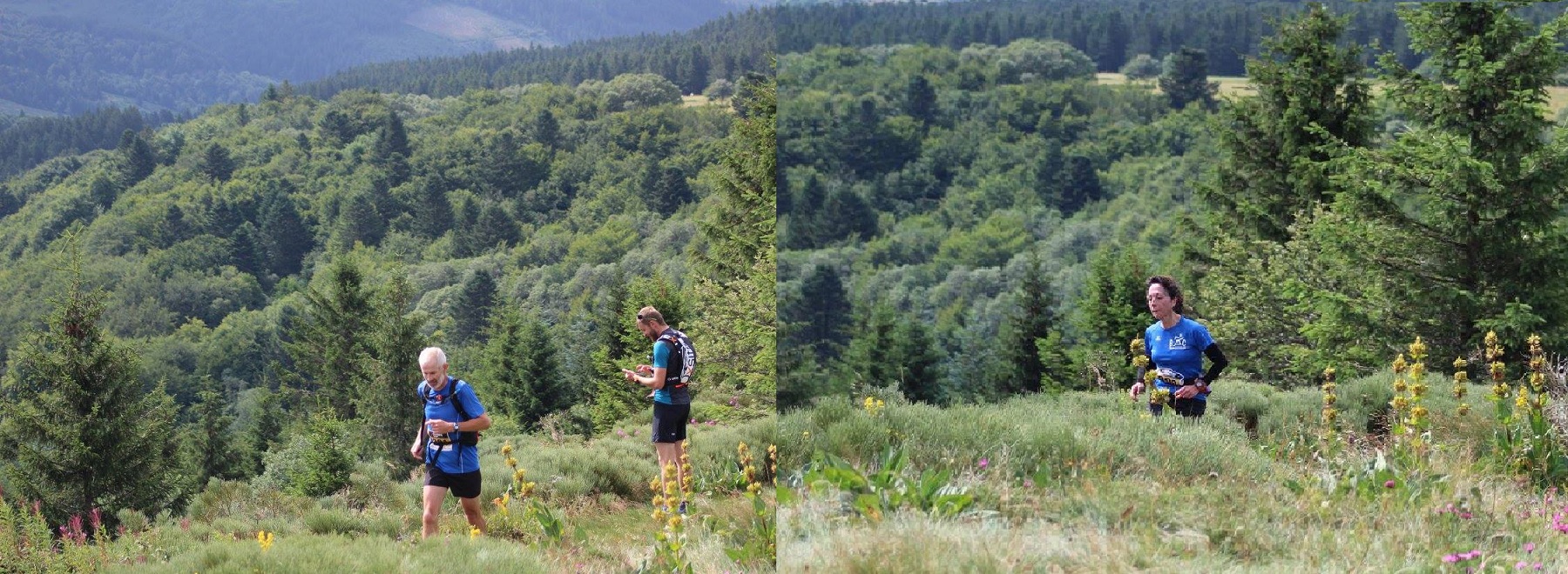 16ème km - Christian Gramont et Beatriz Ballesteros