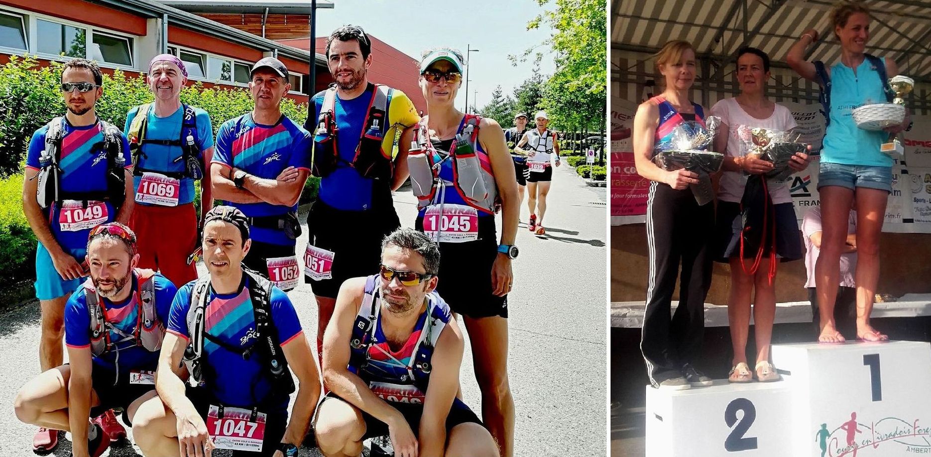 Prêts pour 43 km - podium des filles : Audrey Welzbacher et Florence Beynel