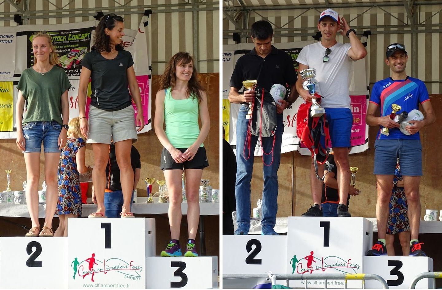 podiums scratch 21 km : Daniela Beynel (1), Christophe Canaud (3)