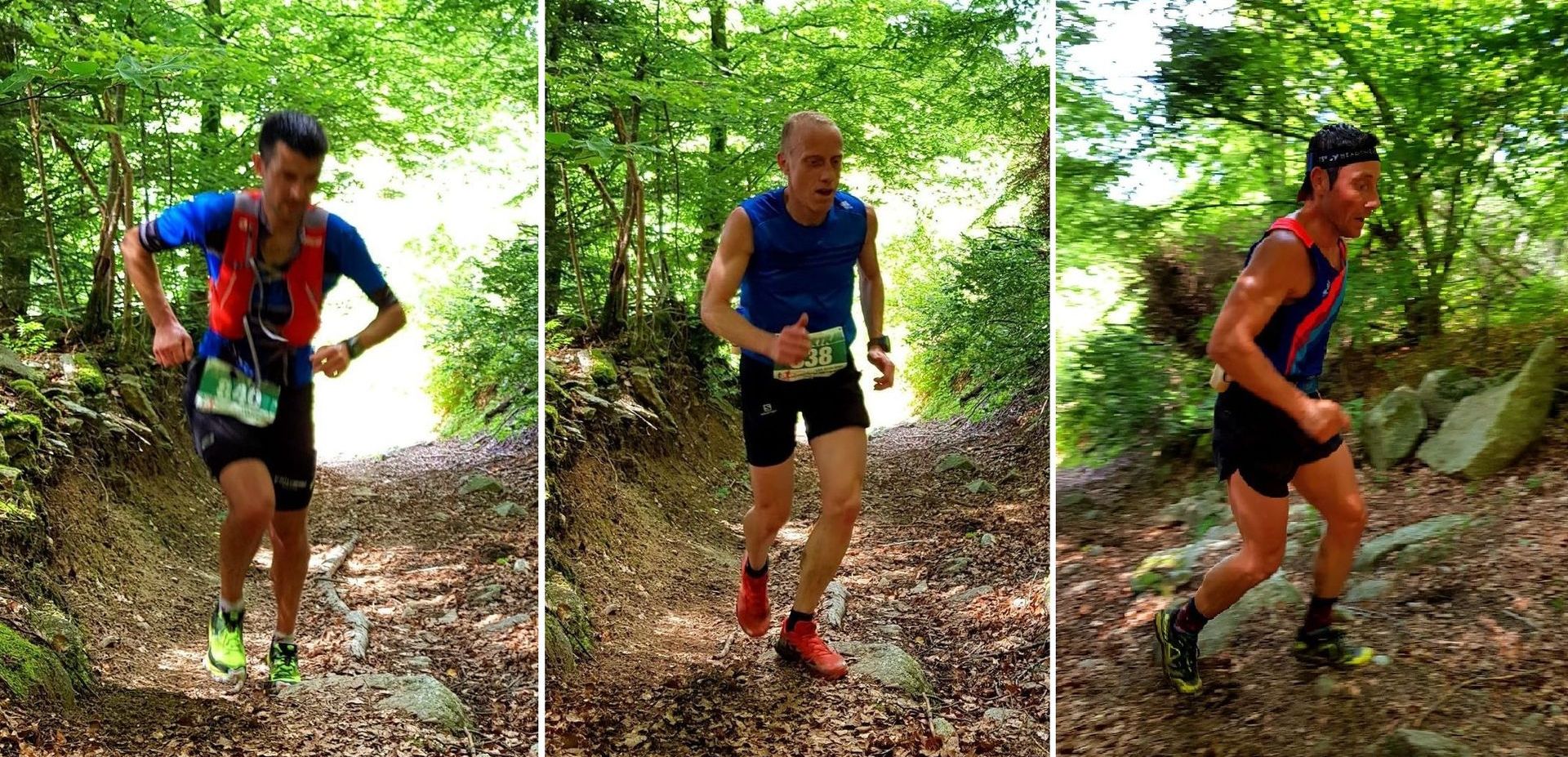 Christophe Canaud, Patrice Beynel, Franck Battaglia (au 10ème km)