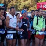 Jonathan Colombet (n° 322) au départ du trail des Gueules Noires