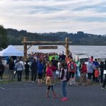 Départ imminent du trail des Druides à la base de loisirs d'Aubusson