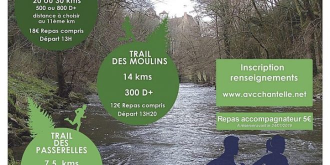 sortie club trail des Moulins de la Bouble