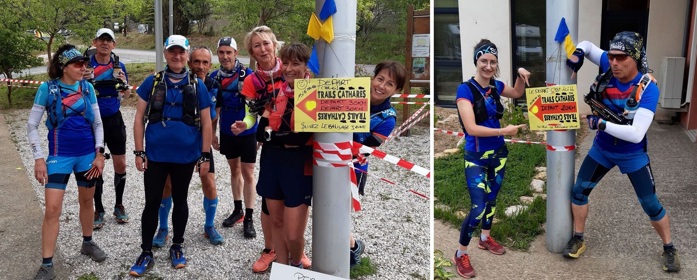 Deux parcours étaient balisés : 28 km, et 18 km (le choix de Julie et Lionel)