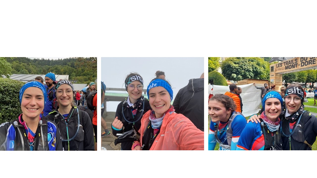 Samantha, Julie et Aliette sur le 19km