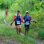 Armandine et Patricia à 800 m de la ligne d'arrivée de Chanac